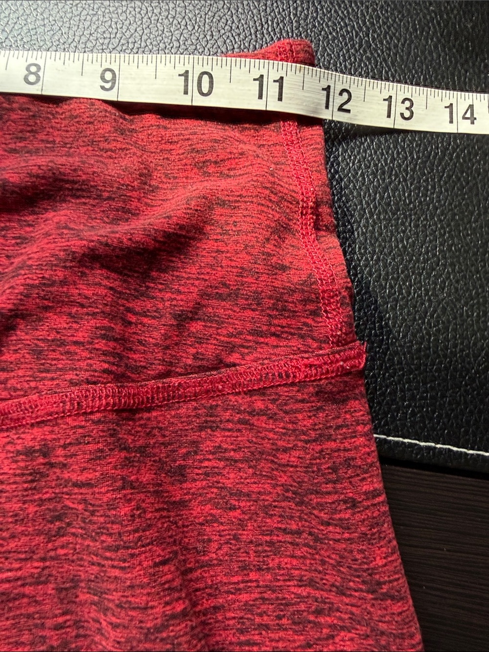 Beyond Yoga SET Peplum Back Jacket Red Spacedye Top Full Zip High Rise Pant Sz M - Picture 5 of 15